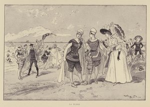 La spiaggia da Albert Robida